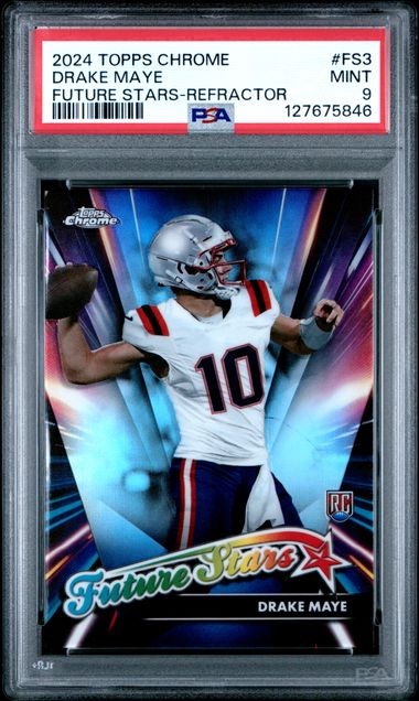 2024 Topps Topps Chrome Refractor #FS3 Drake Maye front