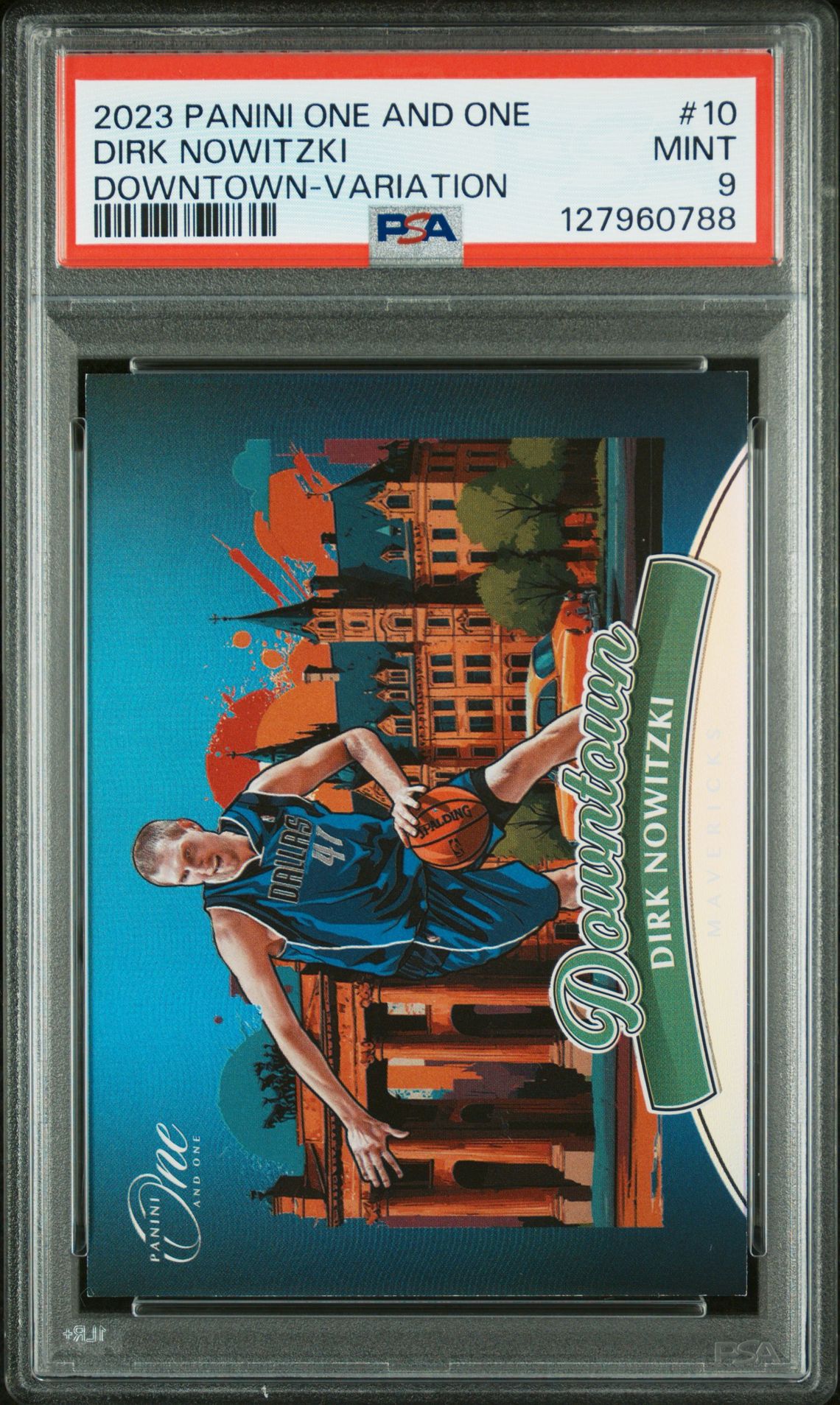 2023 Panini PANINI ONE AND ONE DOWNTOWN VARIATION #10 Dirk Nowitzki front
