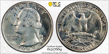 1969-D 25C MS66