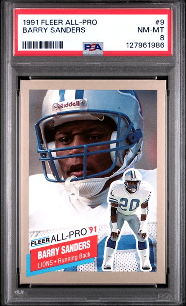 1991 Fleer FLEER ALL-PRO #9 Barry Sanders front