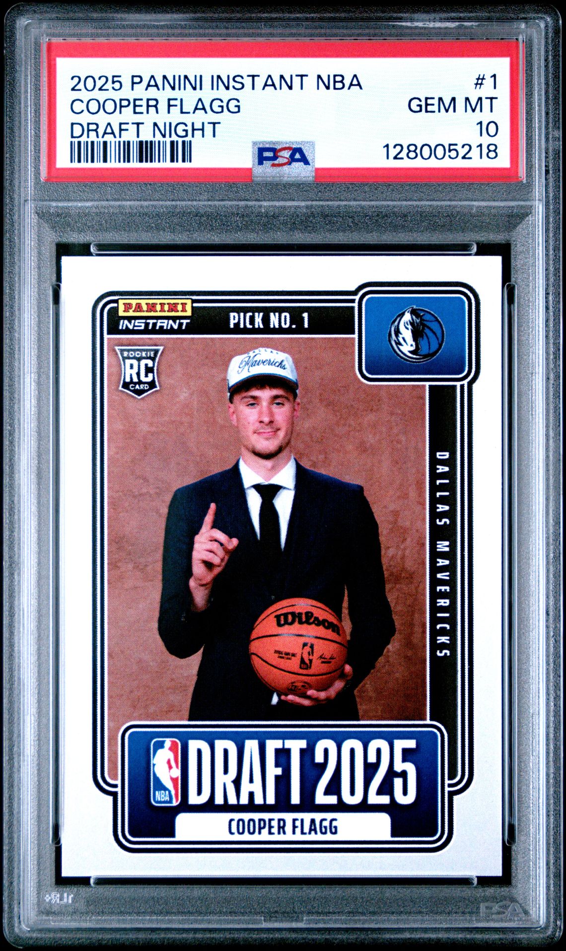 2025 Panini PANINI INSTANT NBA DRAFT NIGHT #1 Cooper Flagg front