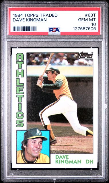 1984 Topps Traded #63T Dave Kingman front