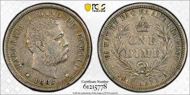 1883 10C Hawaii N1