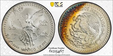 1995-Mo Onza Libertad Ag MS67