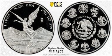 2022-Mo Onza Libertad Ag PR69DCAM