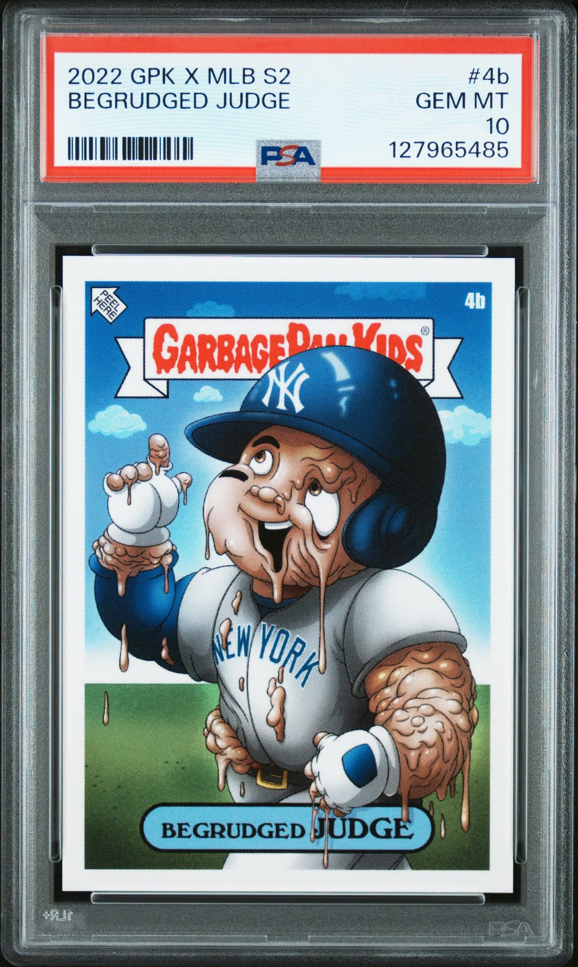 2022 Topps TOPPS GARBAGE PAIL KIDS GPK X MLB SERIES 2 ALEX PARDEE #4B Begrudged Judge front