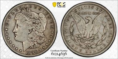1896-S $1 VF30