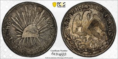 1833-Go MJ 2 R KM-374.8  Ag VF20