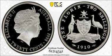 1998 20C 1951 Florin Silver PR70DCAM