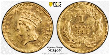 1889 G$1 MS63