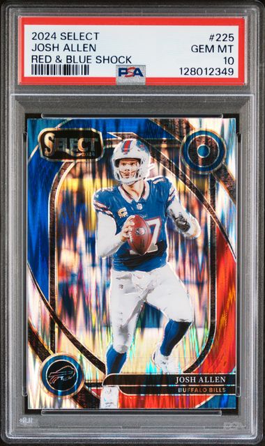 2024 Panini PANINI SELECT RED & BLUE SHOCK #225 Josh Allen front
