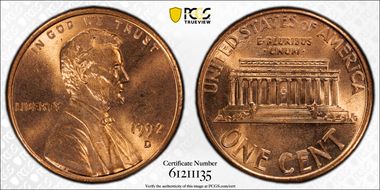 1992-D 1C Close AM, FS-901 MS67RD