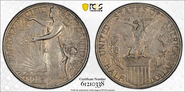 1915-S 50C Panama-Pacific N1