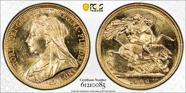 1896-M Sov S-3875 MS63