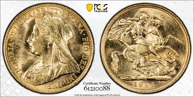 1901-S Sov S-3877 MS62