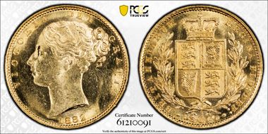 1882-S Sov S-3855 Shield MS64