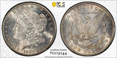 1883-S $1 MS62