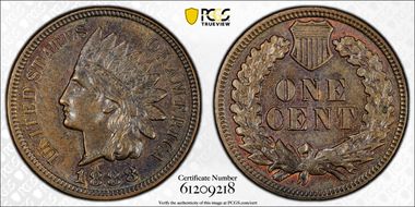 1888 1C AU58BN