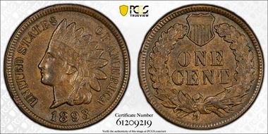 1893 1C AU58BN