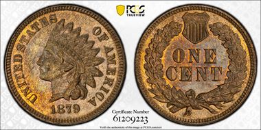 1879 1C AU58BN