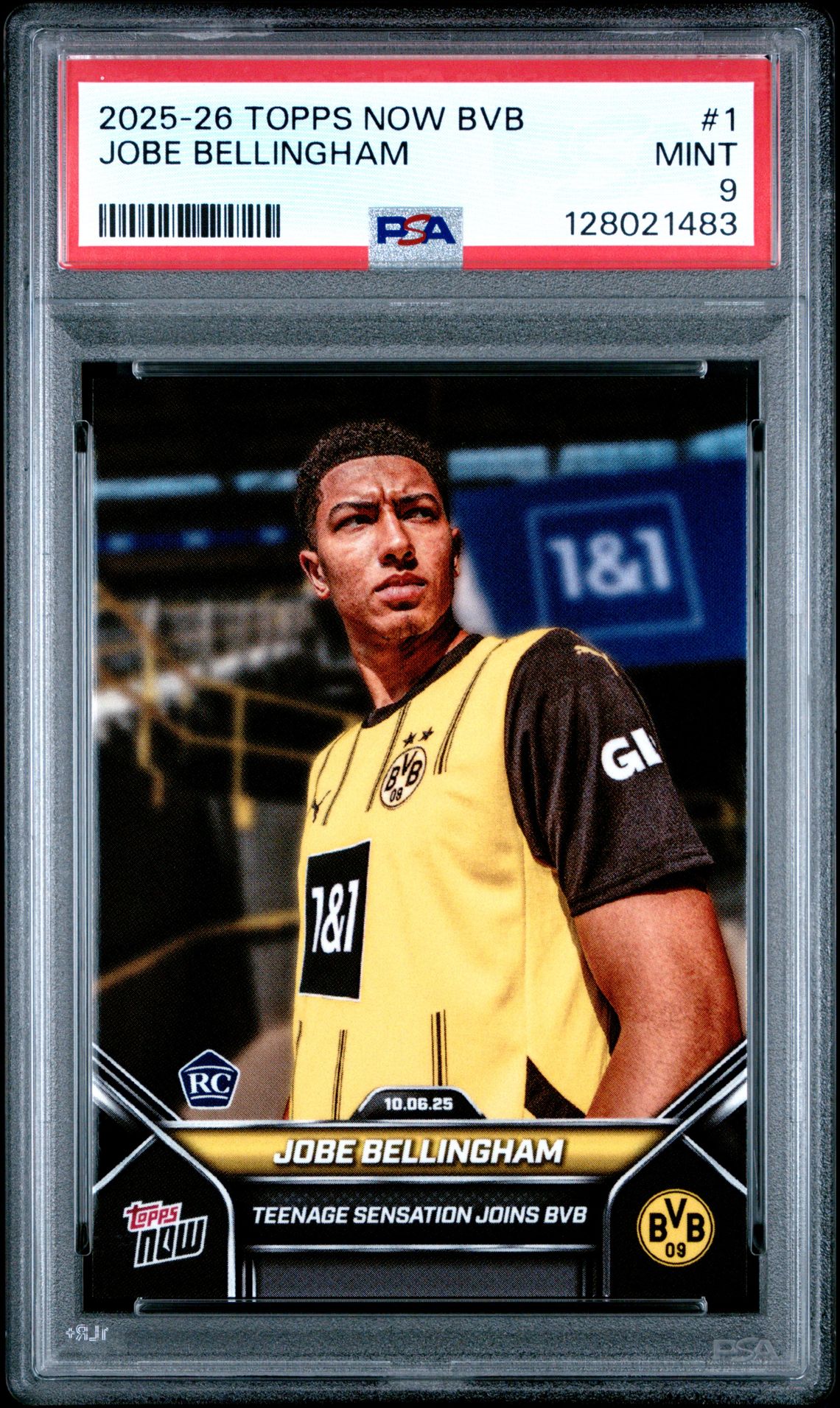 2025-2026 Topps TOPPS NOW BVB BORUSSIA DORMUND Jobe Bellingham front