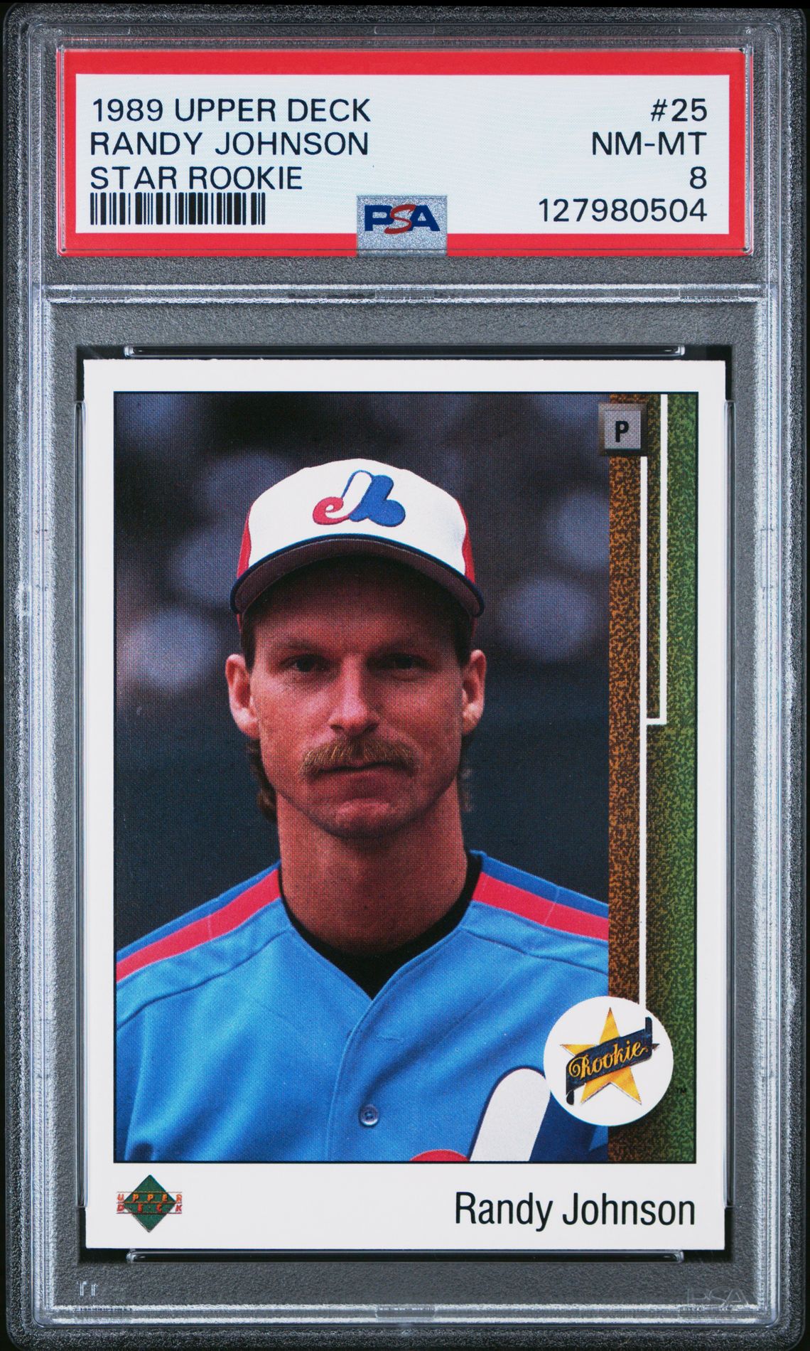 1989 Upper Deck Randy Johnson #25 (Star Rookie) Nm-Mt 8 front