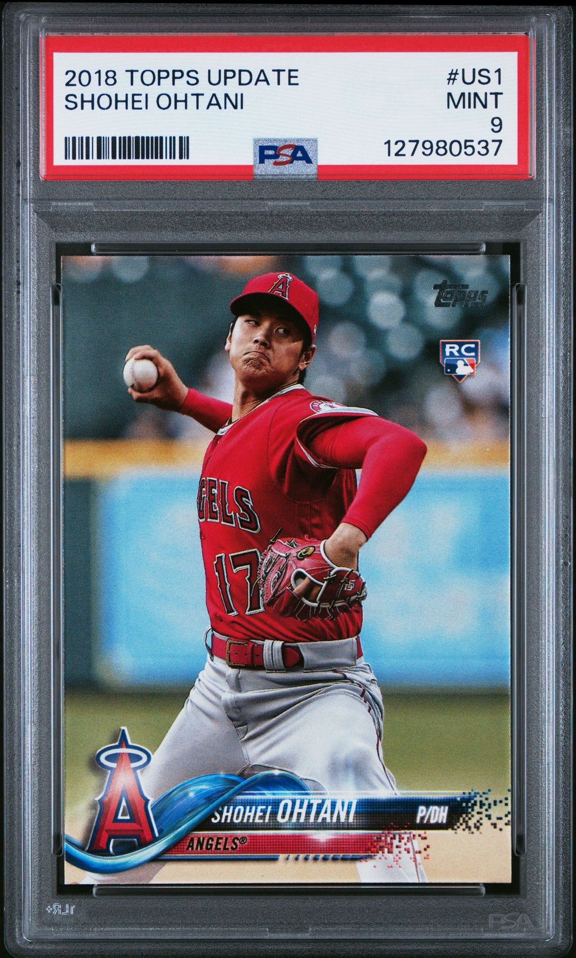 2018 Topps Update Shohei Ohtani #Us1 Mint 9 front