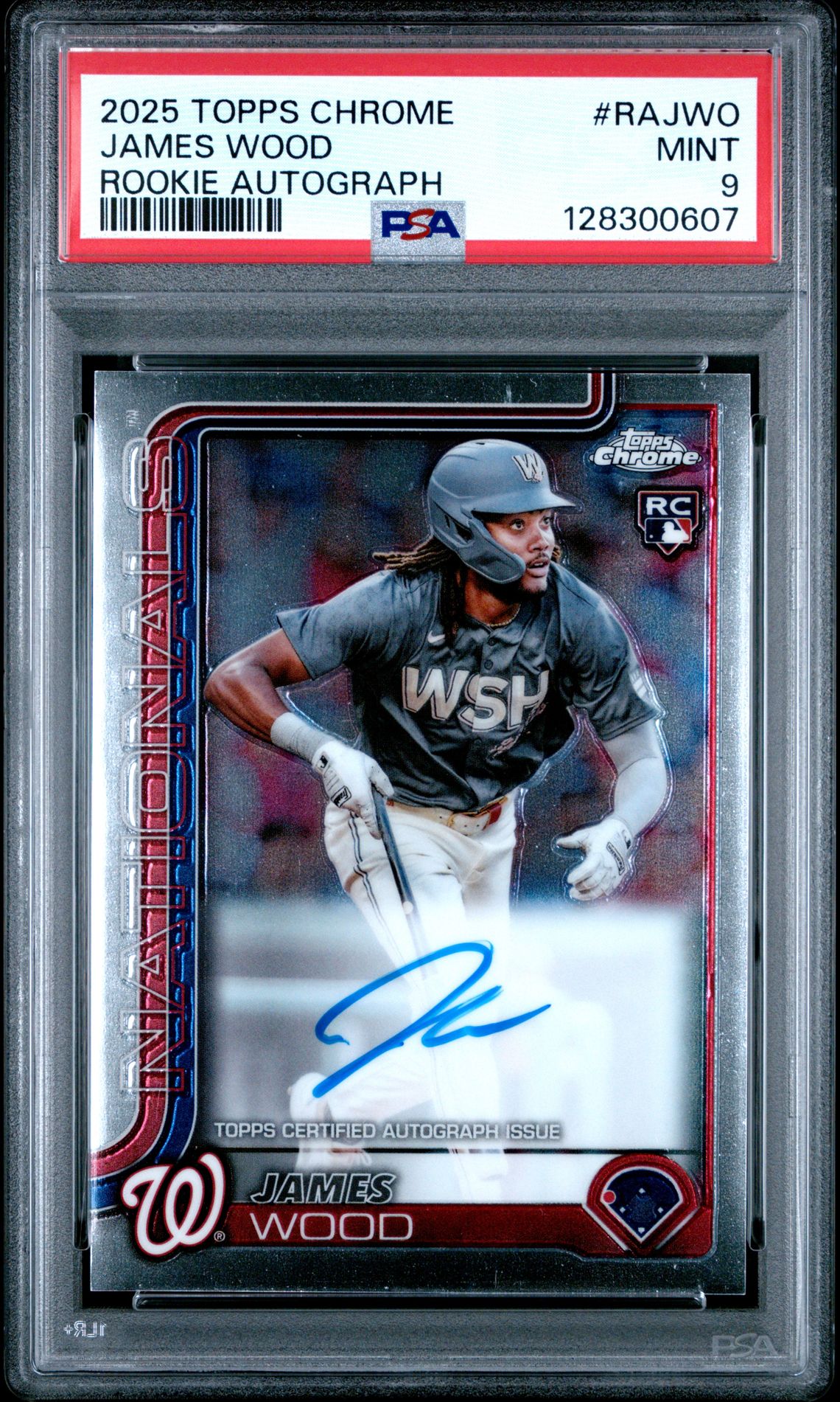 2025 Topps TOPPS CHROME ROOKIE AUTOGRAPHS #RAJWO James Wood front