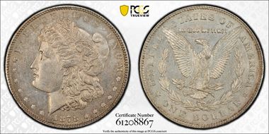 1878 7TF $1 Reverse of 1878 MS62