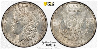 1886 $1 AU50