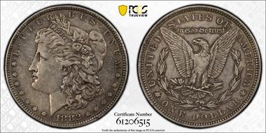 1882-O/S $1 Strong XF40