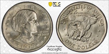 1979-P SBA$1 Wide Rim, FS-301 MS66