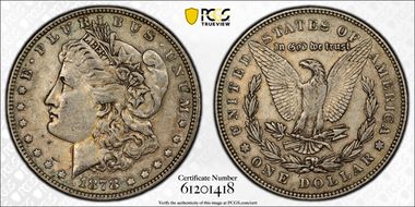 1878 7TF $1 Reverse of 1878 XF45