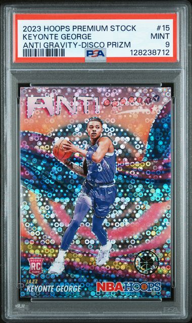 2023 Panini Prizm ANTI GRAVITY-DISCO PRIZM #15 Keyonte George front