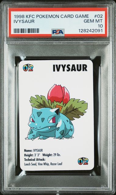 1998 Pokemon #02 Ivysaur front