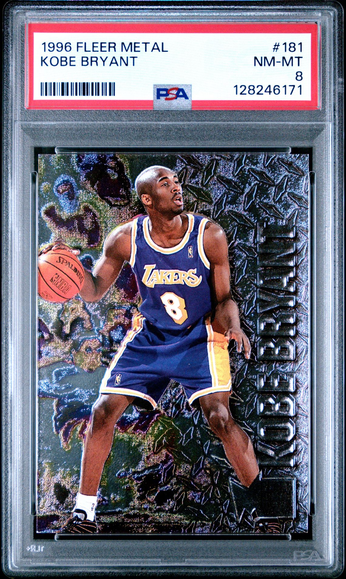 1996 Metal Kobe Bryant #181 Nm-Mt 8 front