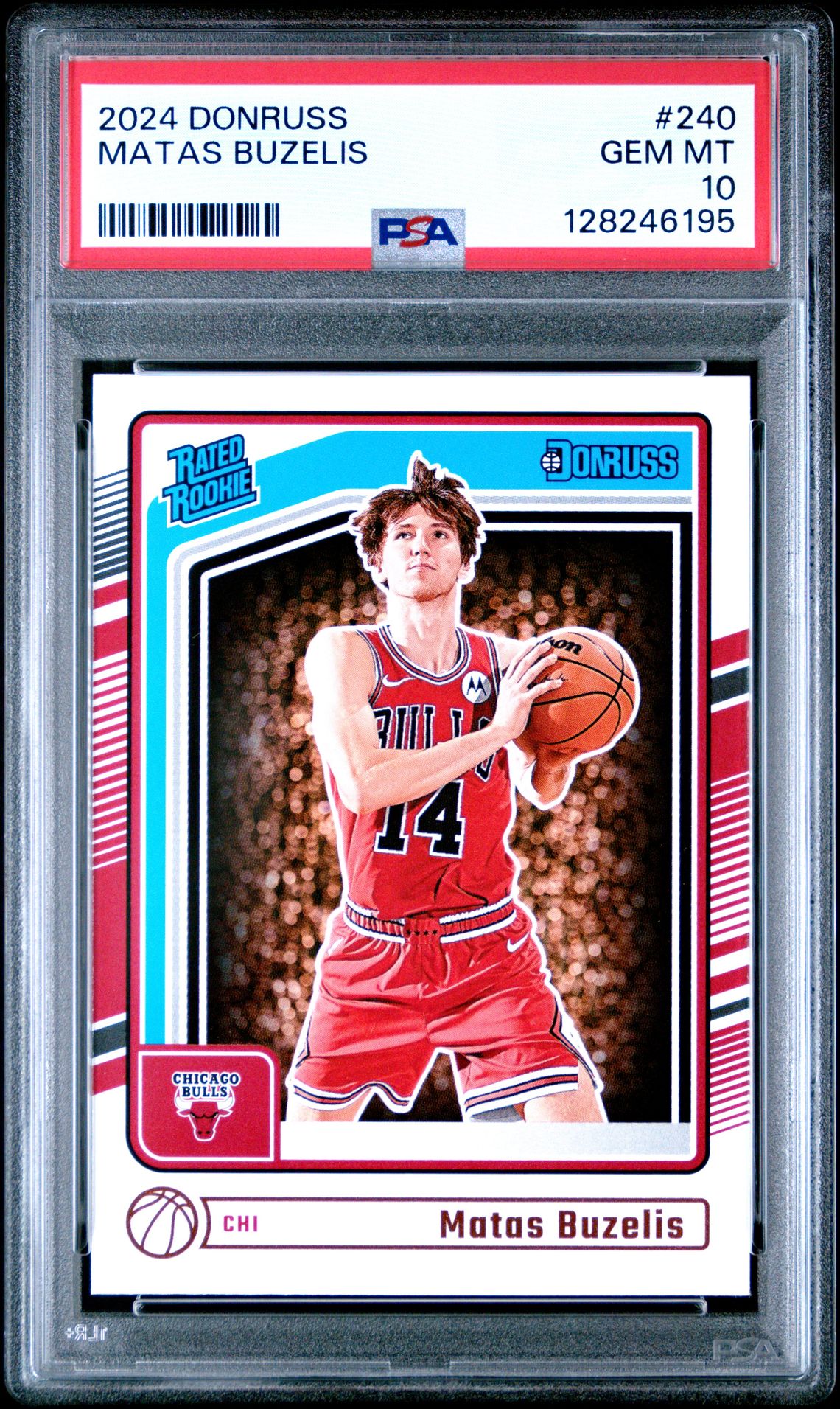 2024 Panini Donruss Matas Buzelis #240 Gem Mt 10 front