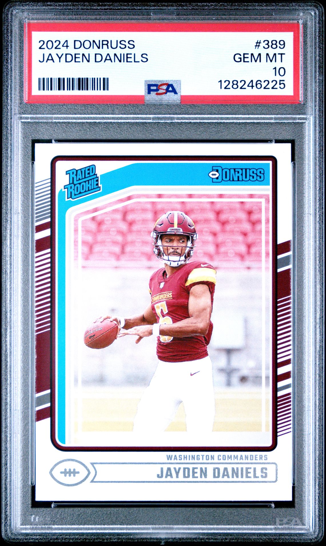 2024 Panini Donruss Jayden Daniels #389 Gem Mt 10 front