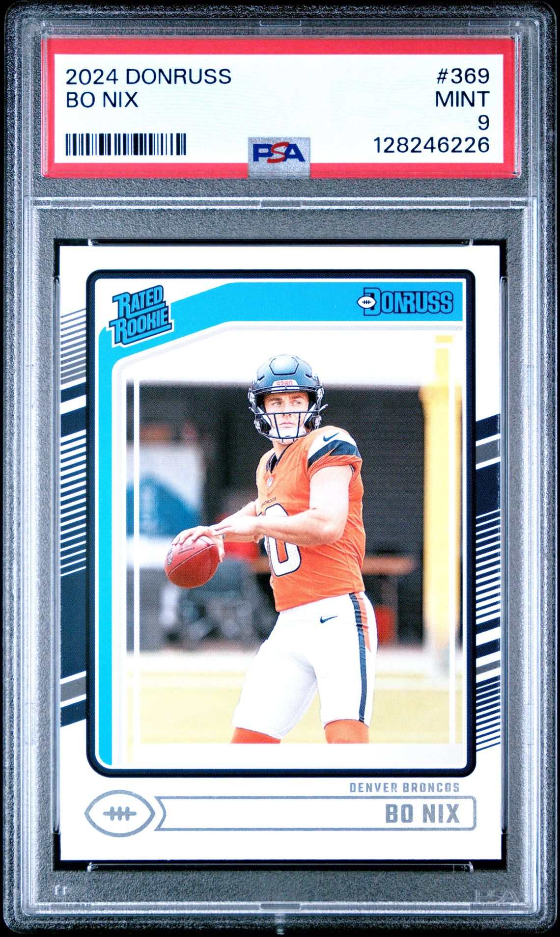 2024 Panini Donruss Bo Nix #369 Mint 9 front