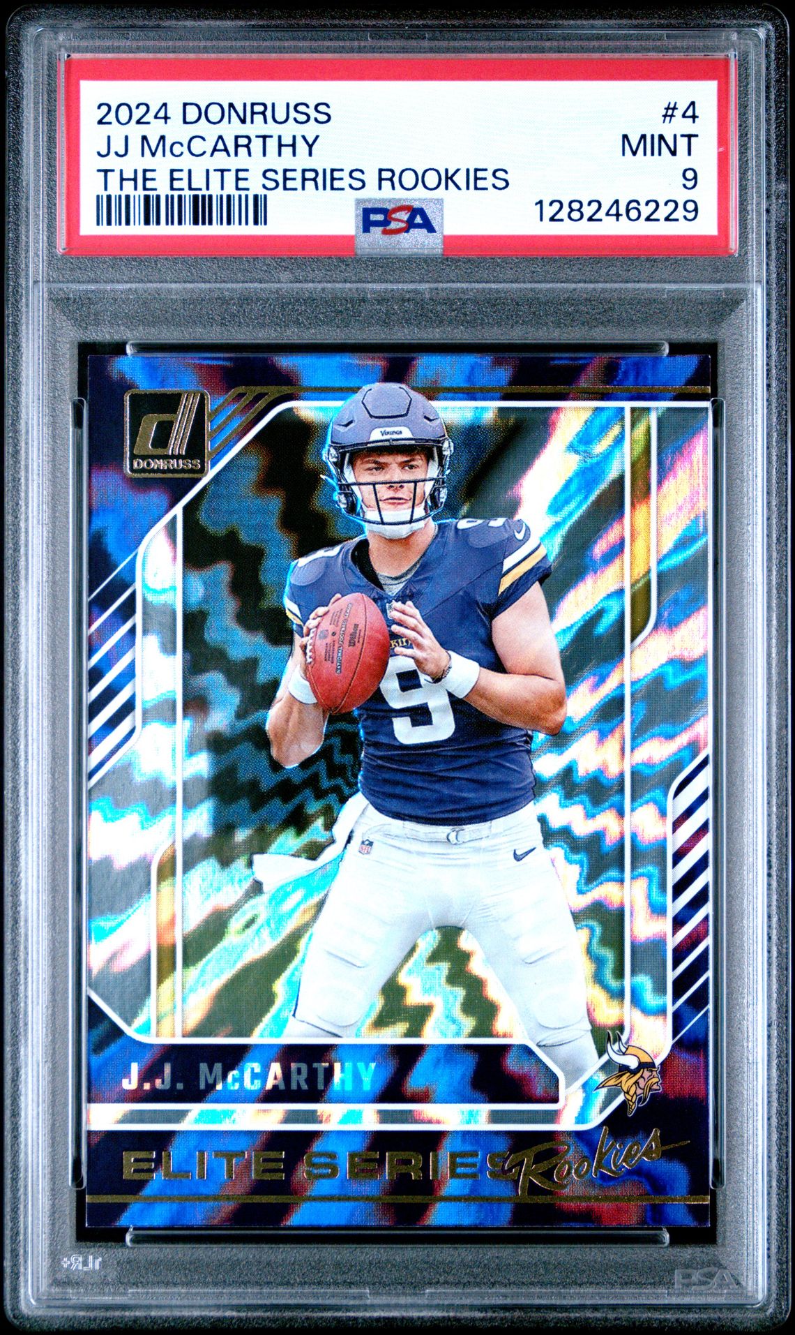 2024 Panini Donruss The Elite Series Rookies Jj Mccarthy #4 Mint 9 front