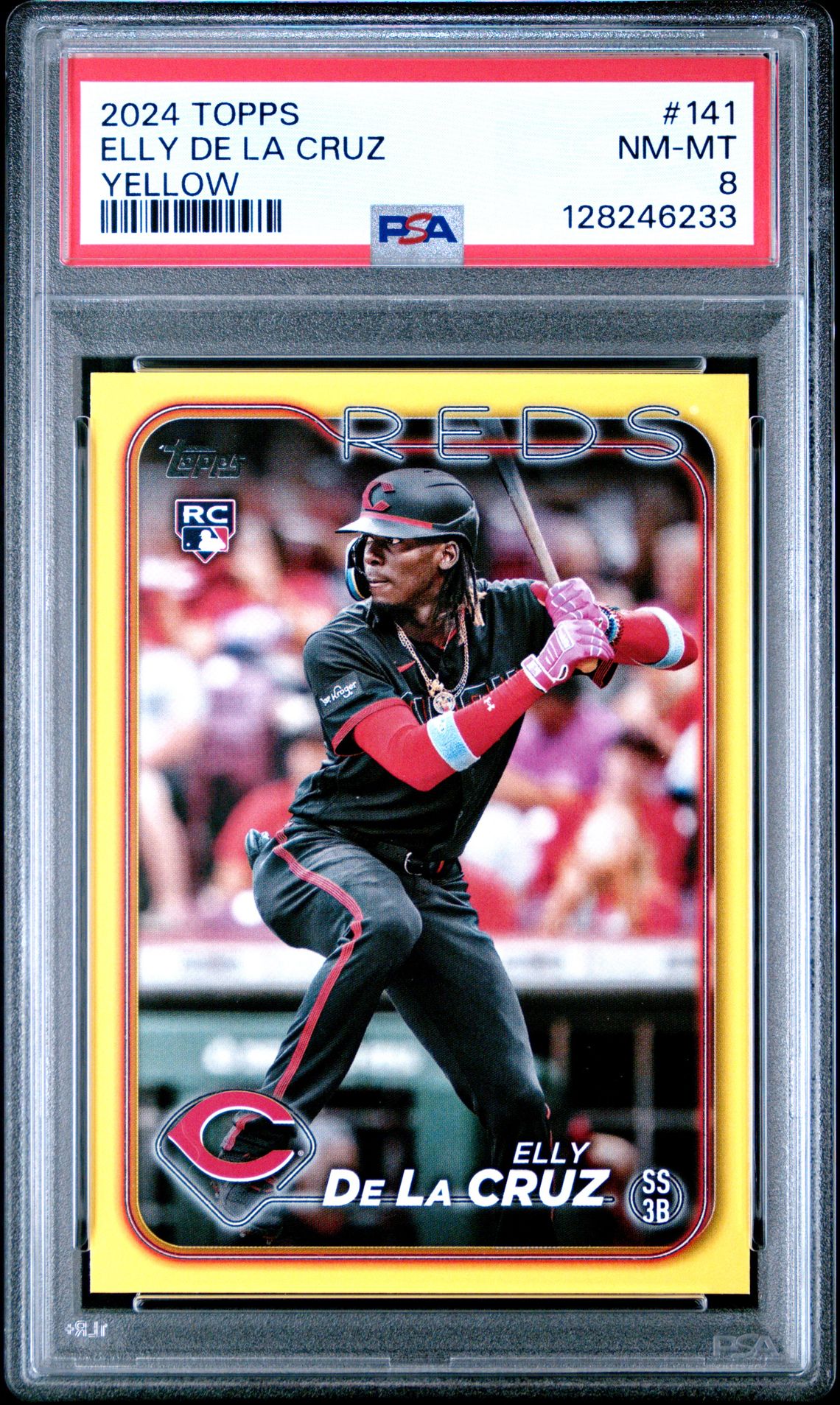 2024 Topps Elly De La Cruz #141 (Yellow) Nm-Mt 8 front