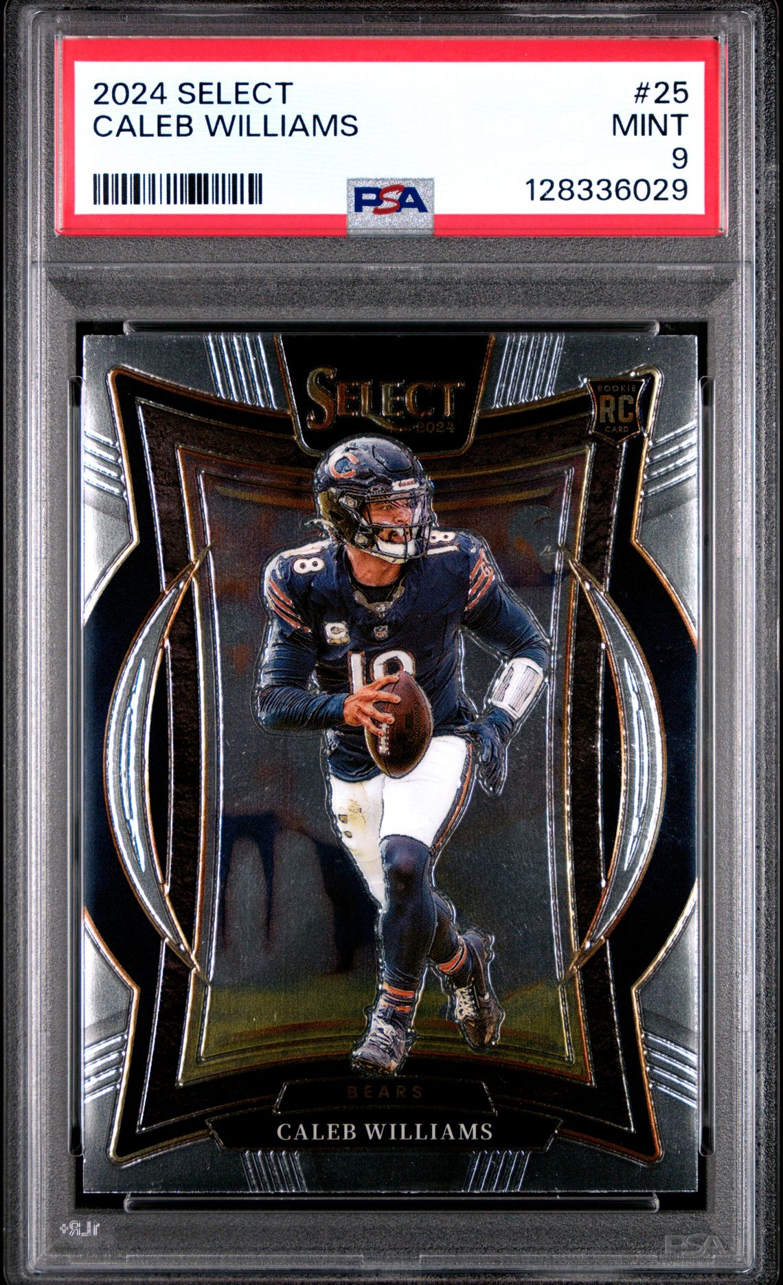 2024 Panini Select Caleb Williams #25 Mint 9 front