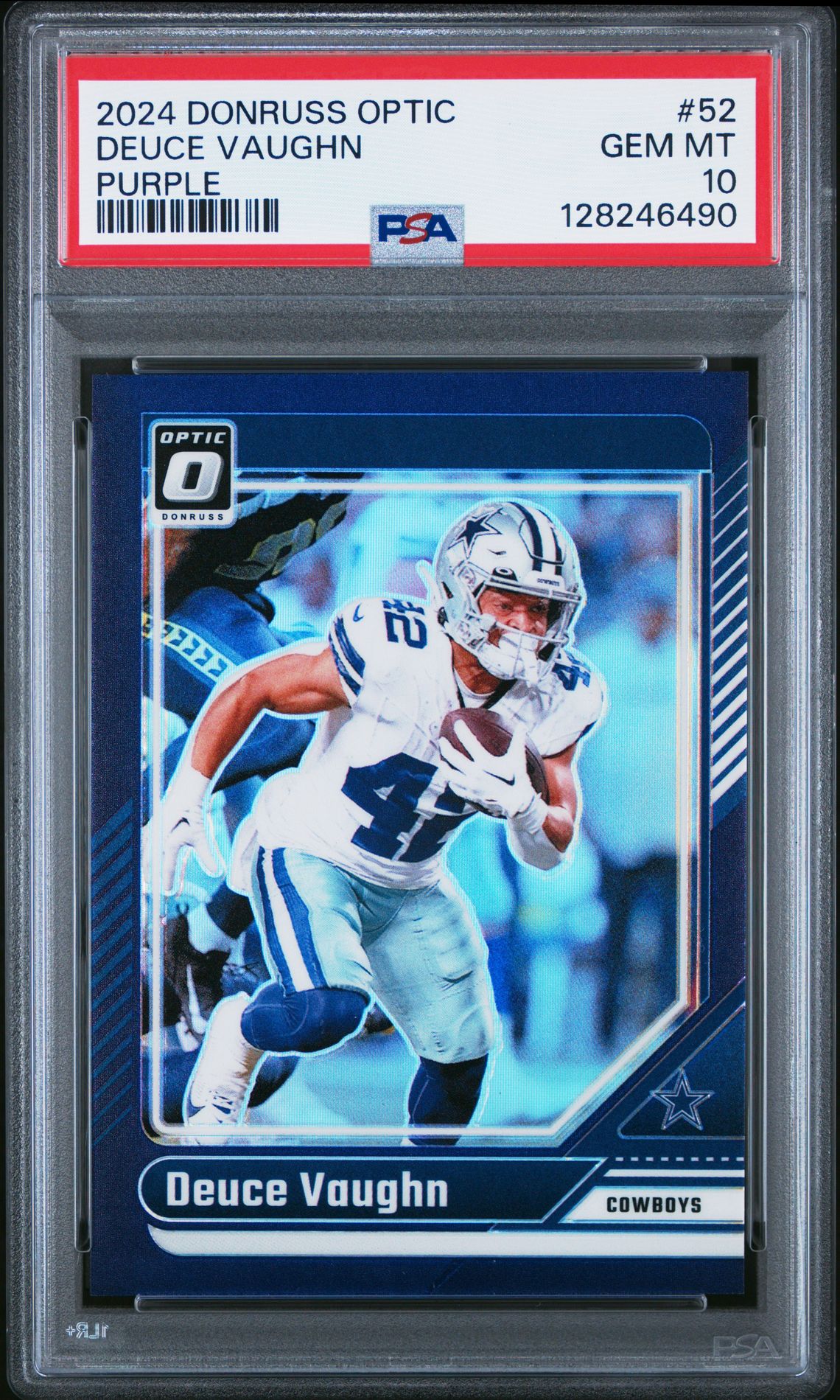 2024 Panini Donruss Optic Deuce Vaughn #52 (Purple) Gem Mt 10 front