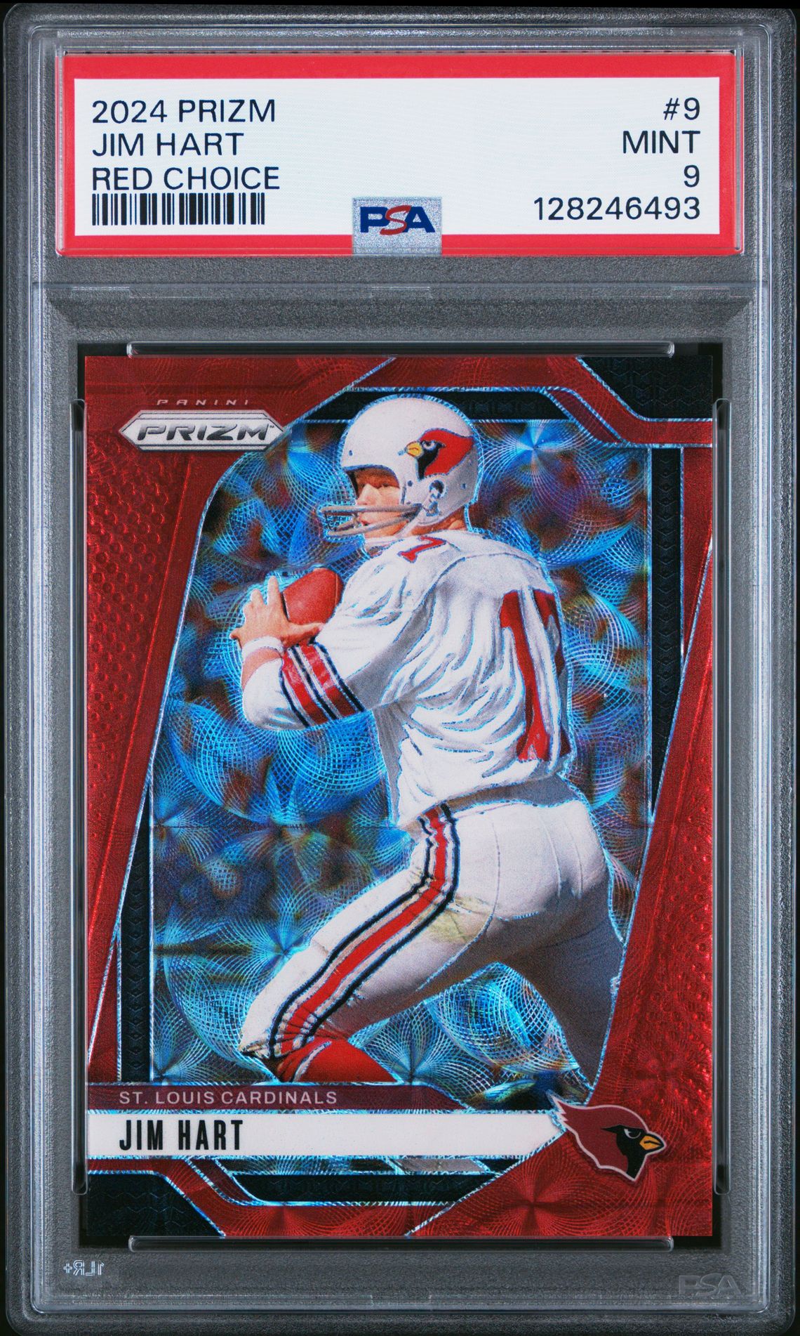 2024 Panini Prizm Jim Hart #9 (Red Choice) Mint 9 front