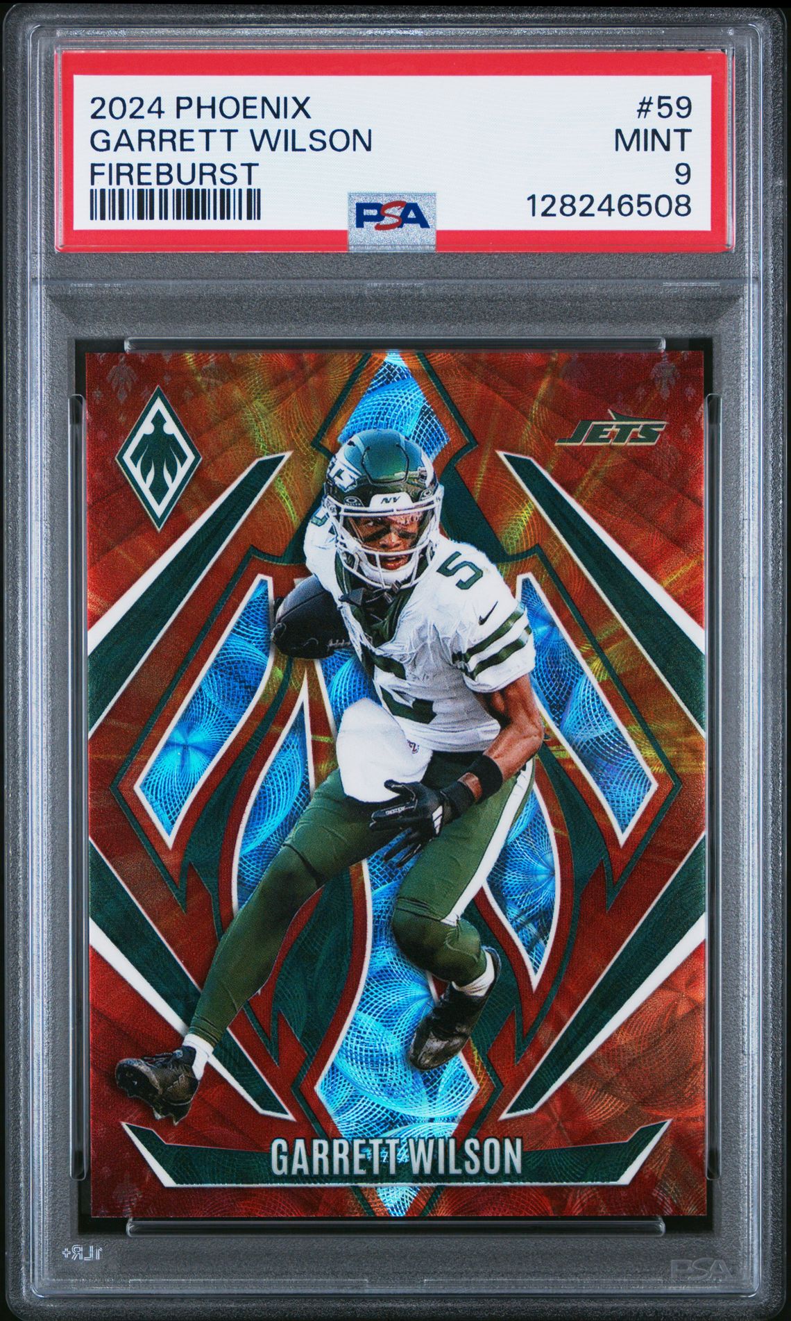 2024 Panini Phoenix Garrett Wilson #59 (Fireburst) Mint 9 front