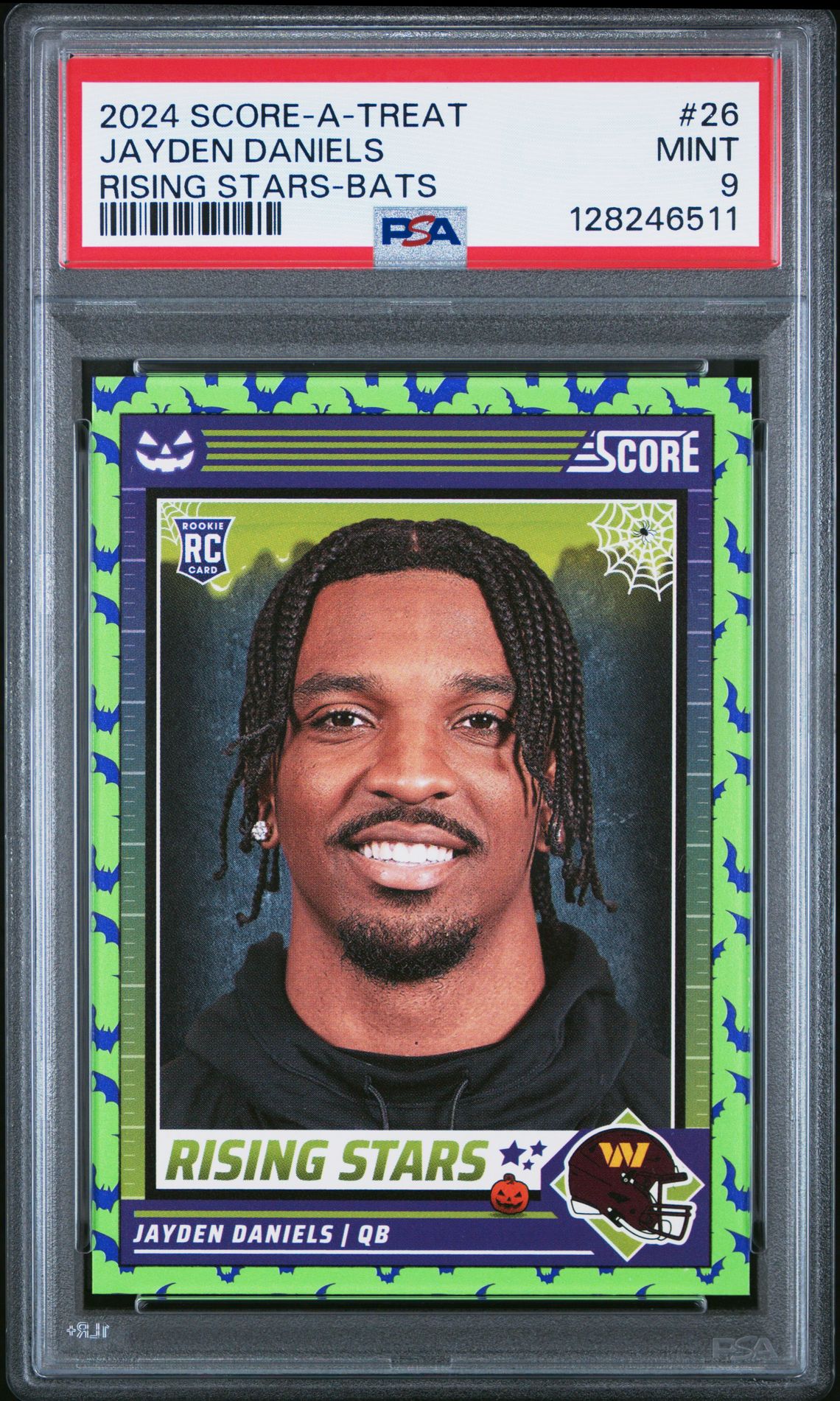 2024 Panini Score-A-Treat Rising Stars Jayden Daniels #26 (Rising Stars-Bats) Mint 9 front