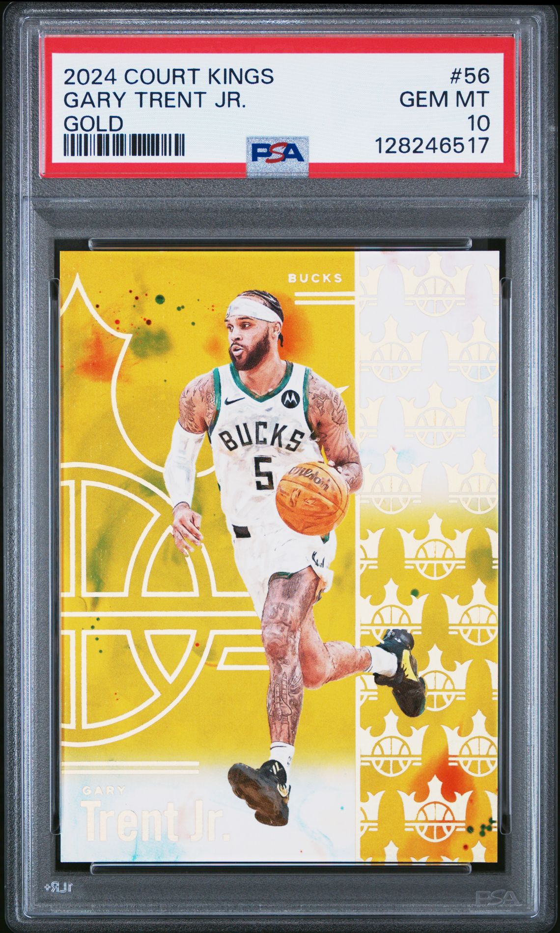 2024 Panini Court Kings Gary Trent Jr. #56 (Gold) Gem Mt 10 front