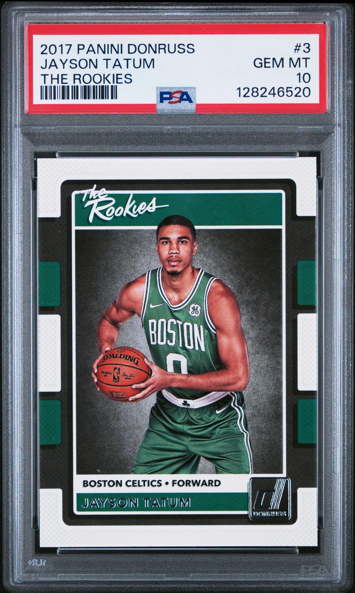 2017 Panini Donruss The Rookies Jayson Tatum #3 (The Rookies) Gem Mt 10 front