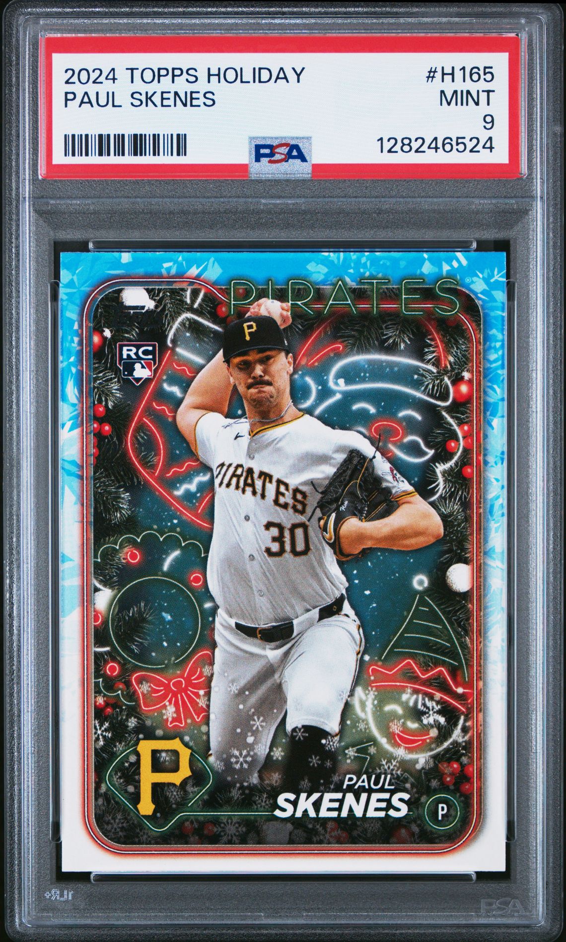 2024 Topps Holiday Paul Skenes #H165 Mint 9 front