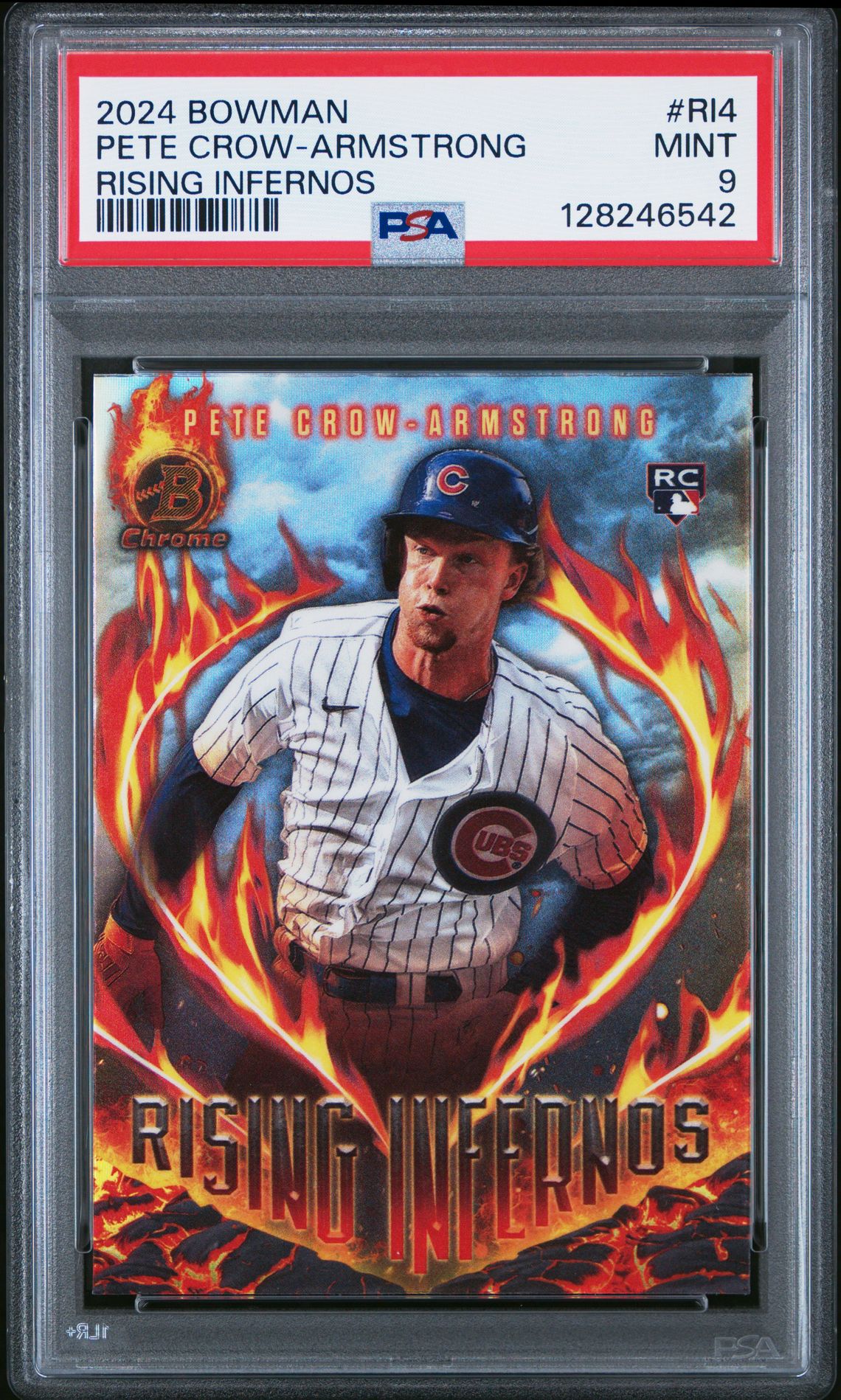 2024 Bowman Rising Infernos Pete Crow-Armstrong #Ri4 Mint 9 front